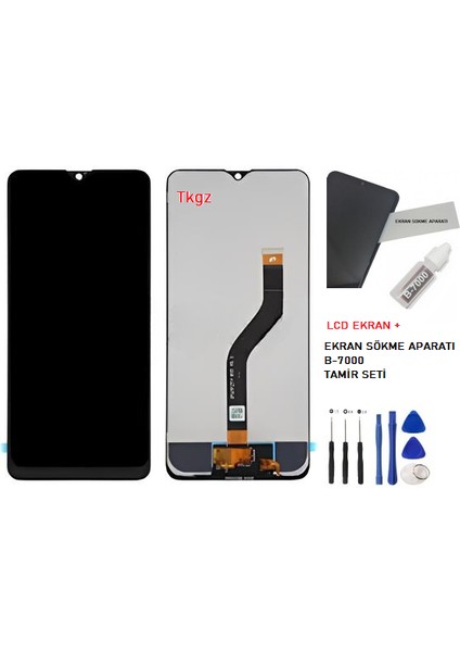 Samsung Galaxy A20S - SM-A207 LCD Ekran Dokunmatik Service Pack + B-7000 + Tamir Seti fiyatları