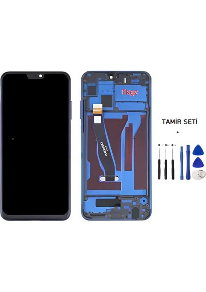 Honor 8x LCD Ekran Dokunmatik Service Pack - Full Çıtalı Mavi + Tamir Seti fiyatları