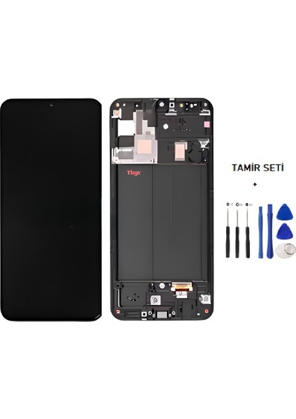 Samsung Galaxy A50 - SM-A505 LCD Ekran Dokunmatik Service Pack - Full Çıtalı + Tamir Seti fiyatları