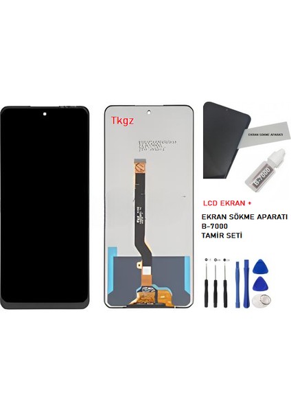 Infinix Note 10 LCD Ekran Dokunmatik Service Pack + B-7000 + Tamir Seti fiyatları