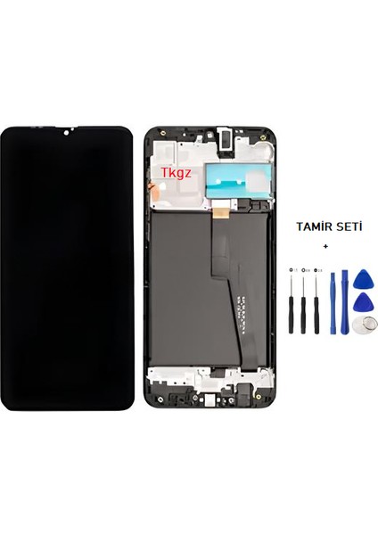Samsung Galaxy A10 - SM-A105 LCD Ekran Dokunmatik Service Pack - Full Çıtalı + Tamir Seti fiyatları
