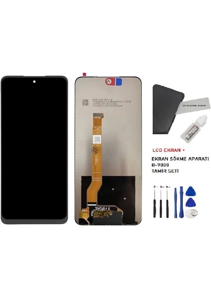 Oppo Realme C65 LCD Ekran Dokunmatik Service Pack + B-7000 + Tamir Seti fiyatları