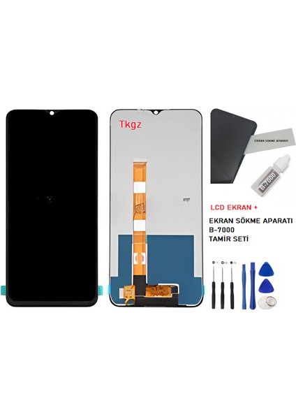 Oppo Realme C25 LCD Ekran Dokunmatik Service Pack + B-7000 + Tamir Seti fiyatları