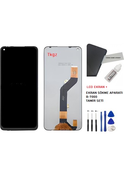 Infinix NOTE 7 Lcd Ekran Dokunmatik SERVİCE PACK + B-7000 + TAMİR SETİ fiyatları