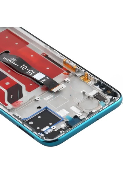 Huawei P40 Lite LCD Ekran Dokunmatik Service Pack - Full Çıtalı Yeşil