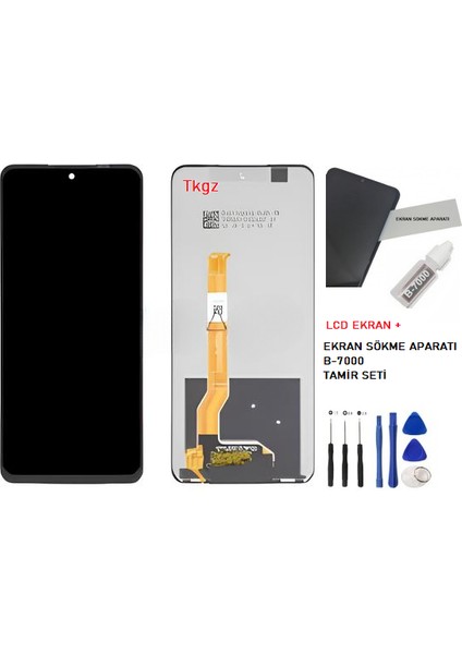 Oppo Realme C55 LCD Ekran Dokunmatik Service Pack + B-7000 + Tamir Seti fiyatları