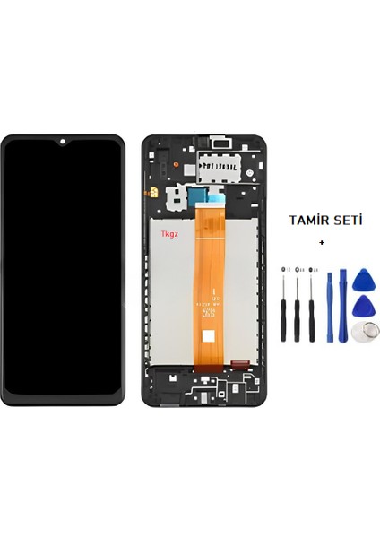 Samsung Galaxy A02 - SM-A022F LCD Ekran Dokunmatik Service Pack - Full Çıtalı + Tamir Seti fiyatları