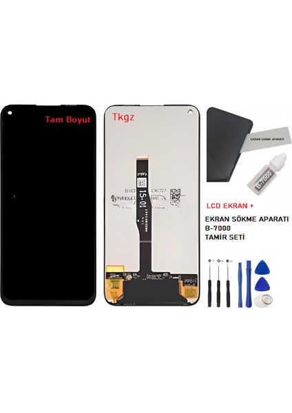 Huawei P40 Lite LCD Ekran Dokunmatik Service Pack + B-7000 + Tamir Seti fiyatları