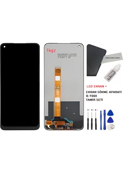 Oppo Realme 7 LCD Ekran Dokunmatik Service Pack + B-7000 + Tamir Seti fiyatları