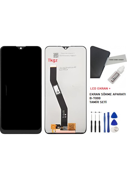 Xiaomi Redmi 8 LCD Ekran Dokunmatik Service Pack + B-7000 + Tamir Seti