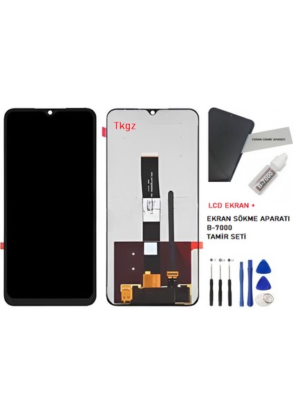 Xiaomi Redmi 9c LCD Ekran Dokunmatik Service Pack + B-7000 + Tamir Seti fiyatları