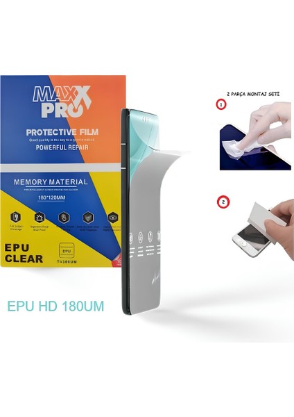 Huawei Mate 60 Pro + Nano Ekran Koruyucu Esnek Ultra Ince - Max Pro - Epu Hd