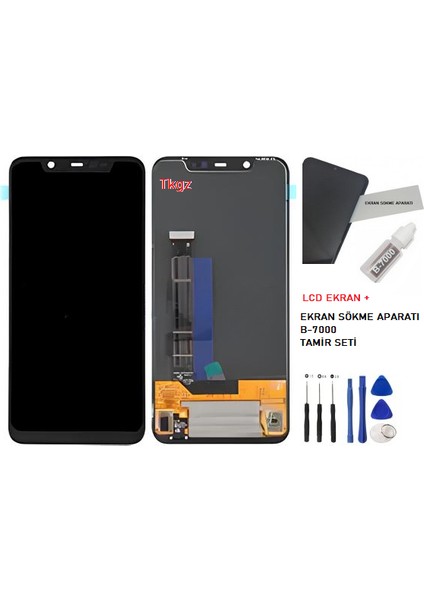 Xiaomi Mi 8 LCD Ekran Dokunmatik Service Pack + B-7000 + Tamir Seti fiyatları