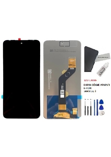 Infinix Hot 12 LCD Ekran Dokunmatik Service Pack + B-7000 + Tamir Seti