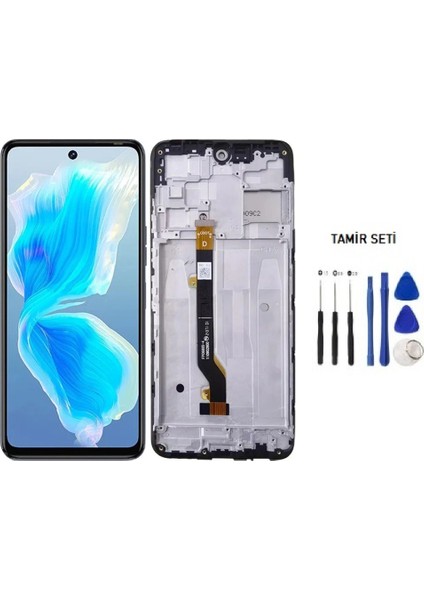 Infinix Hot 30i LCD Ekran Dokunmatik Service Pack - Full Çıtalı + Tamir Seti