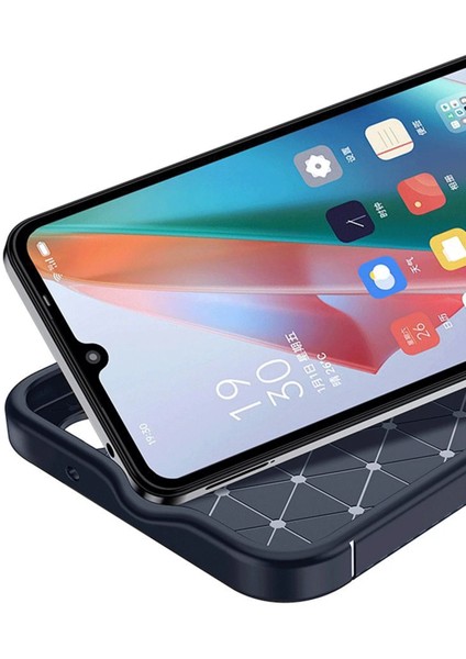 Honor Magic 7 Lite Kılıf Auto Focus Karbon Kapak - Lacivert Glstd