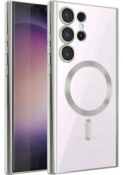 Samsung Galaxy S25 Ultra Kılıf Kross Magneticsafe Kapak - Titan Gri Glstd
