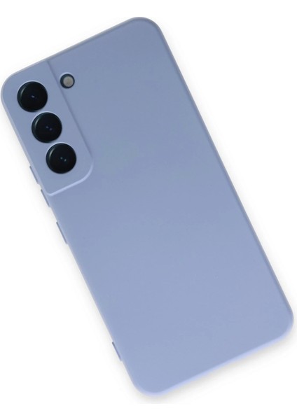 Samsung Galaxy S22 Kılıf Nano Içi Kadife Silikon - Lila Glstd