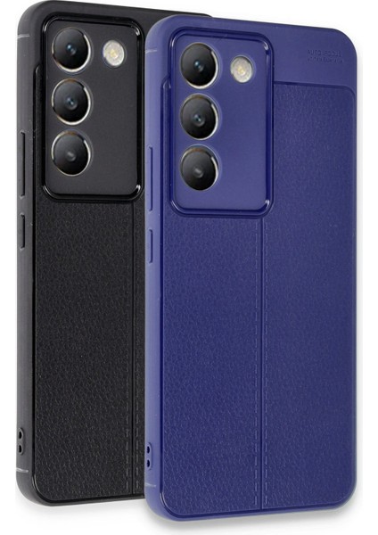 Vivo V30 Lite 4g Kılıf Auto Focus Kapak - Lacivert Nrmsa