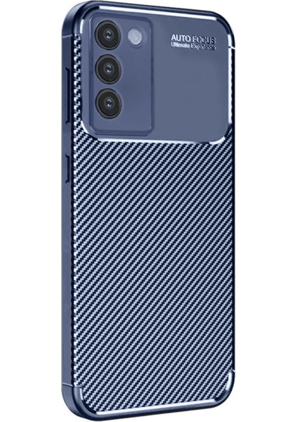 Vivo V30 Lite 4g Kılıf Auto Focus Karbon Kapak - Lacivert Nrmsa