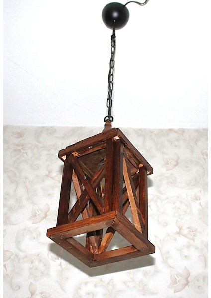 Ahşap Sarkıt Avize K05
