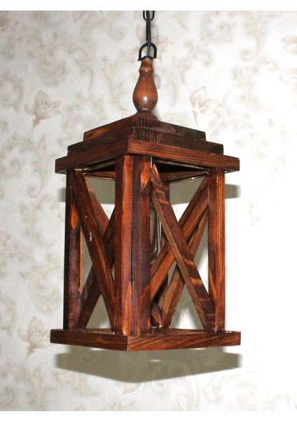 Ahşap Sarkıt Avize K05