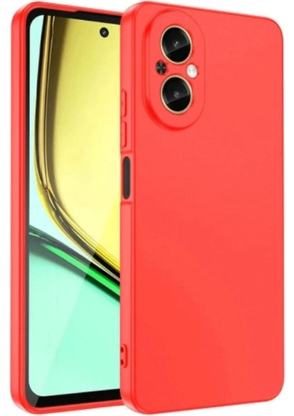Realme 12 Lite Kılıf First Silikon - Kırmızı Nrmsa