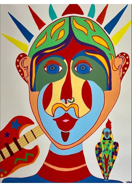 Taklitçilik 2023 Ispanya Tuval Üzerine Akrilik 78X60CM Pop Art