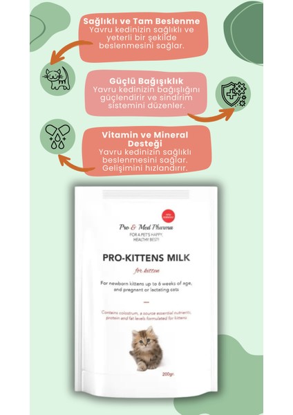 5 Adet Anne Sütü Destekli Probiyotikli Yavru Kedi Süt Tozu 200 gr Probiyotikli Hamile Kedi Kullanımına Uygun modelleri