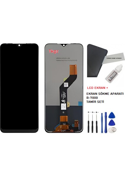 Infinix Hot 9 Play LCD Ekran Dokunmatik Service Pack + B-7000 + Tamir Seti