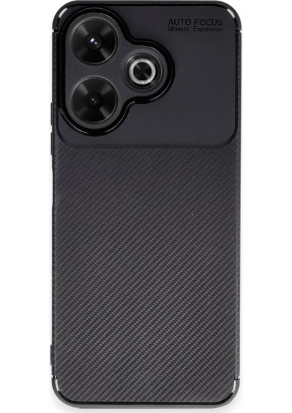 Xiaomi Redmi 13 4g Kılıf Auto Focus Karbon Kapak - Siyah Nrmsa