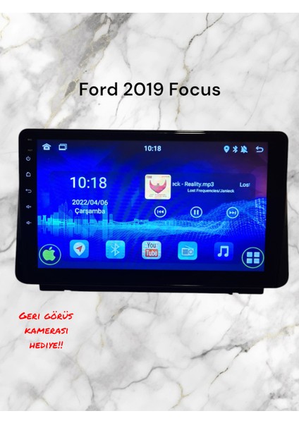 Ford Focus 5-2019 Yıl Uyumlu 10,2 Inç Android Multimedya Carplay+Android Auto+Navigasyon