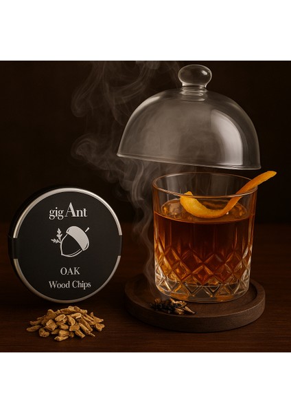 Meşe Ağacı Tütsüleme Talaşı – Viski & Kokteyl Aromalandırma Talaşı | Doğal Ağaç Talaşı