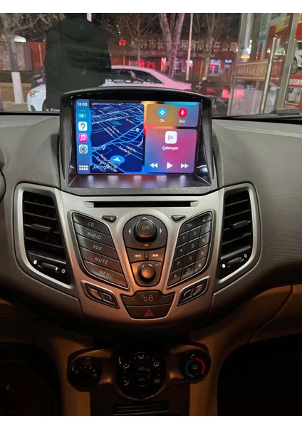 Ford Fiesta 2012 Yıl Uyumlu 9 Inç Android Multimedya Carplay+Android Auto+Navigasyon