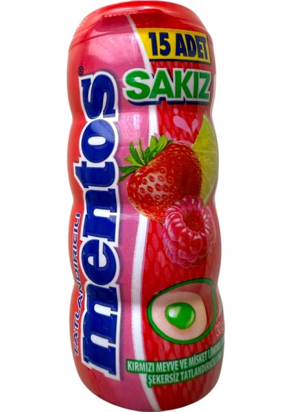 Kırmızı Meyve ve Misket Limonlu Draje Sakız 30 G * 12 Adet