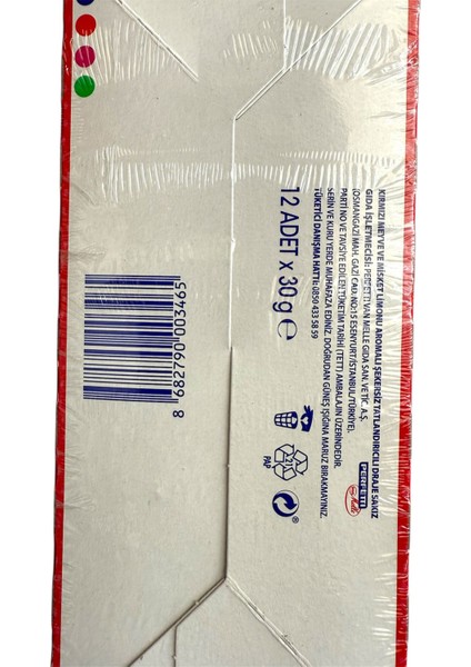 Kırmızı Meyve ve Misket Limonlu Draje Sakız 30 G * 12 Adet