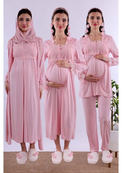 Tesettürlü Hamile Lohusa Set