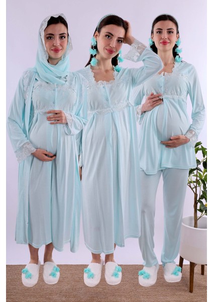 Tesettürlü Hamile Lohusa Set