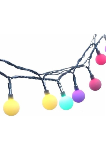 Buffer® Dekoratif Minik Top 40 Ledli Dekoratif Dolama LED Işık (Rgb)
