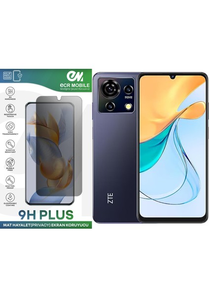 Nubia V50 Vita ile Uyumlu Hayalet(Privacy) 9h Esnek Nano Kırılmayan Ekran Koruyucu