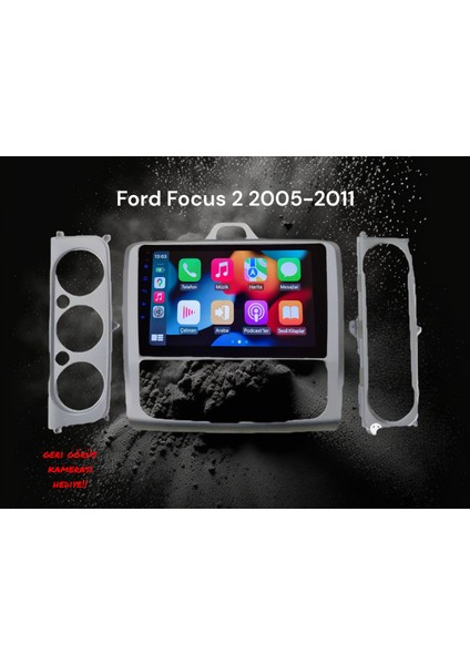 Ford Focus 2 2005-2011 Yıl Uyumlu 9 Inç Android Multimedya Carplay+Android Auto+Navigasyon
