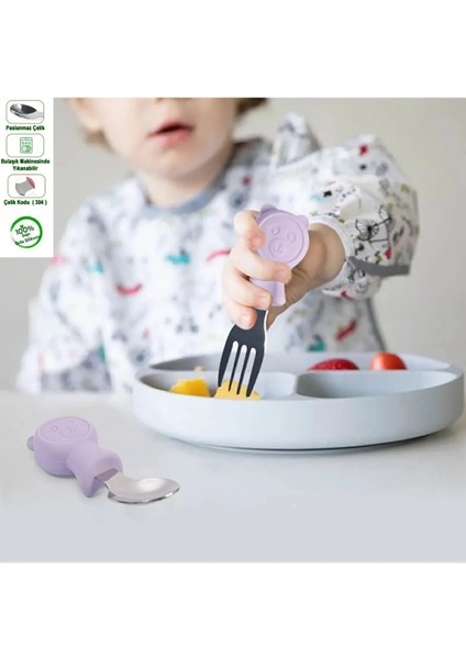 Silikon Saplı Paslanmaz Çelik Uçlu Çatal ve Kaşık (304), Saklama Kutusu fiyatları