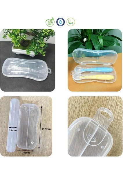 Silikon Saplı Paslanmaz Çelik Uçlu Çatal ve Kaşık (304), Saklama Kutusu indirimleri