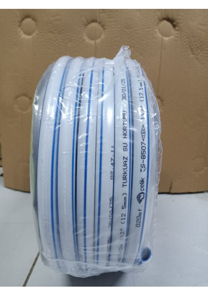 Bahçe Hortumu 20 Metre 3 Katlı Kalın Sağlam Çeşme Su Sulama Hortum Araç Araba Yıkama 12.5 mm 1/2'