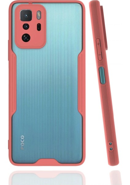 Xiaomi Poco X3 Gt Kılıf Platin Silikon - Pembe Nrmsa
