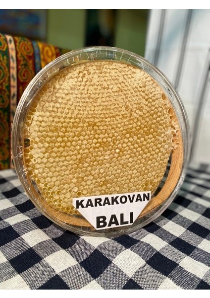 Yuvarlak Kara Kovan Balı Petek Tekli 1300 gr