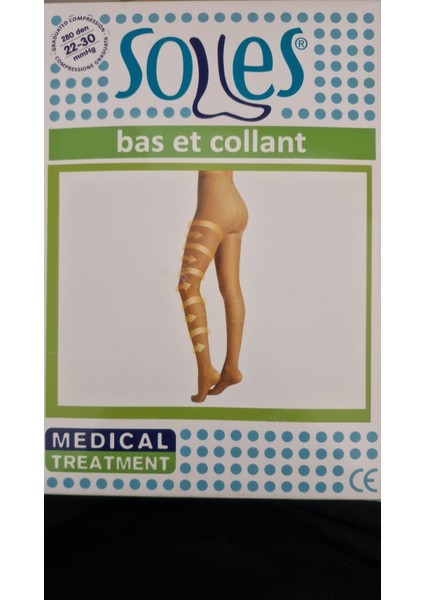 Külotlu Çorap Burnu Açık 280DEN Orta Basınçlı