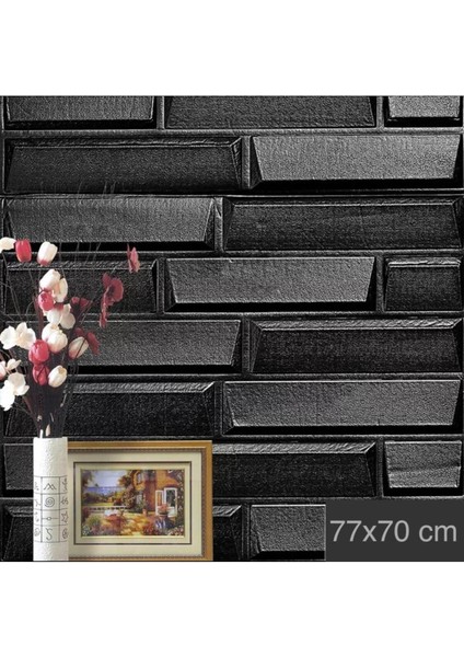NW66 Siyah Opak Kendinden Yapışkanlı Duvar Paneli modelleri