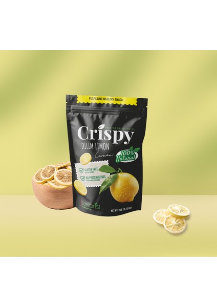 Freeze Dry Dilim Limon 20G Dondurularak Kurutulmuş Meyve
