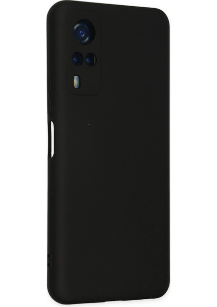 Vivo Y53s Kılıf Nano Içi Kadife Silikon - Siyah Nrmsa